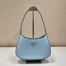 프라다 Prada 클레오 브러시드 레더 호보 백